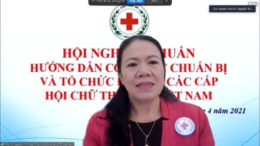 CHƯƠNG TRÌNH HỘI NGHỊ TẬP HUẤN TRỰC TUYẾN HƯỚNG DẪN CHUẨN BỊ VÀ TỔ CHỨC ĐẠI HỘI CÁC CẤP HỘI CHỮ THẬP ĐỎ VIỆT NAM